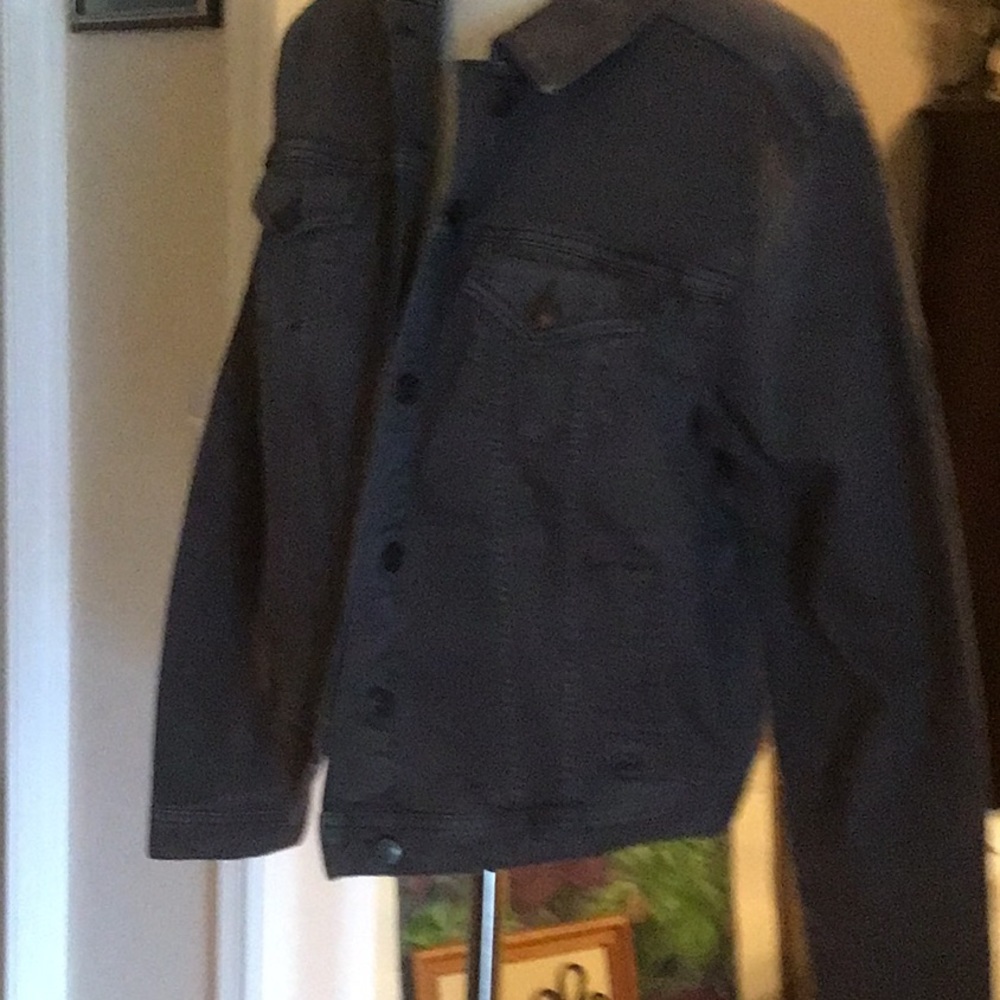 Denim jacket charcoal gray